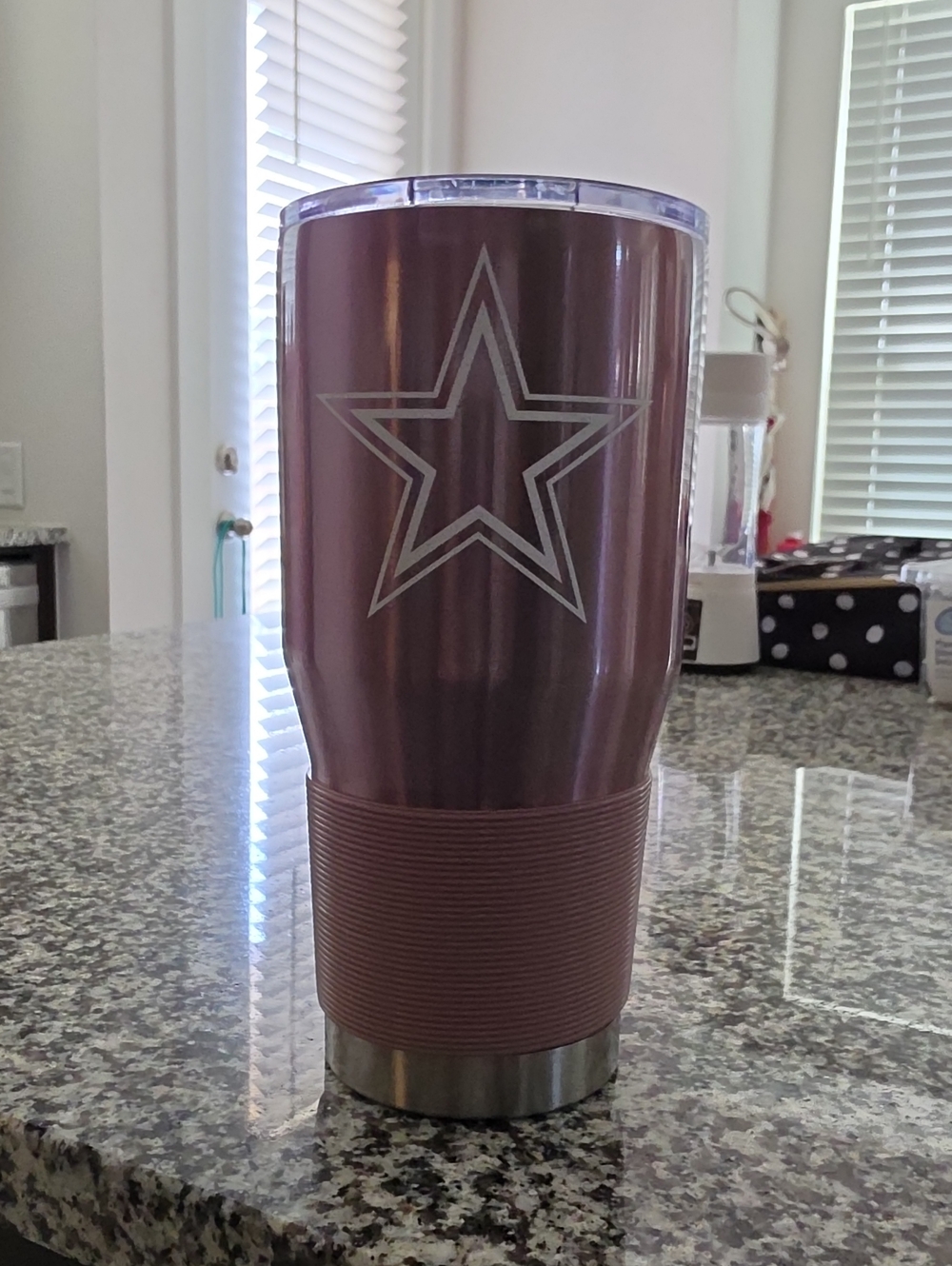 Dallas COWBOYS Insulated Star Stainless Steel 30 oz Tumbler - Dusty Rose NWOT